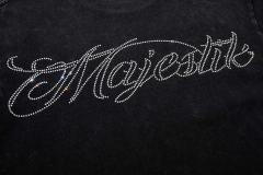 Football Catch Moment Rhinestone Print Washed Tee 29060785