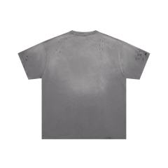 Football Distressed Rhinestone Print Washed Tee 28930932