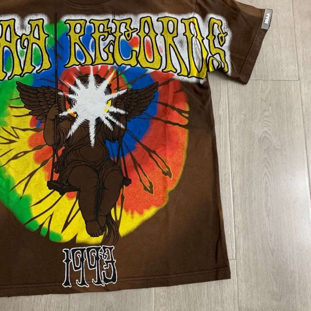 Rainbow Halo Tie-Dye Print Washed Tee 29053836