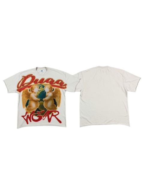 Angel Embracing Earth Rhinestone Print Washed Tee 29053848