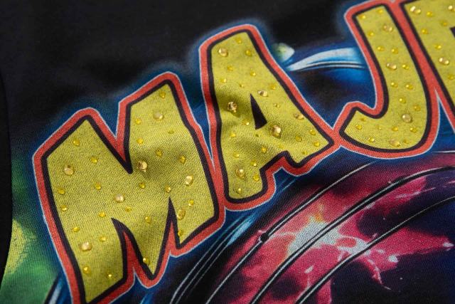 Space Astronaut Candy Rhinestone Print Washed Tee 29060782