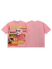 Against The World Racing Rhinestone Print Washed Tee 29060773