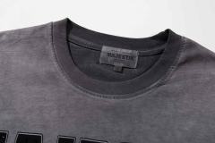 Collage Eagle Dark Cross Rhinestone Print Washed Tee 29060735
