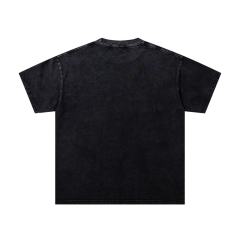 Dark Cross Boxing Glove Rhinestone Print Washed Tee 29060720