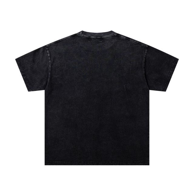 Dark Cross Boxing Glove Rhinestone Print Washed Tee 29060720