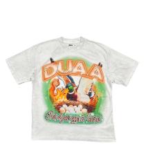 Funny Mallard Duck Rhinestone Print Washed Tee 29053847