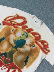 Angel Embracing Earth Rhinestone Print Washed Tee 29053848