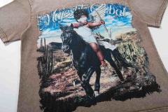 Desert Horse Riding Cupid Rhinestone Print Washed Tee 29060736