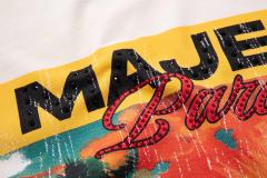 Miami Sunset Sports Car Rhinestone Print Washed Tee 29060732