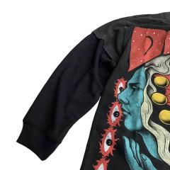 Los Angeles Latest Fashion Streetwear Ripped Vintage Rhinestone Long-Sleeve T-Shirt 28930933