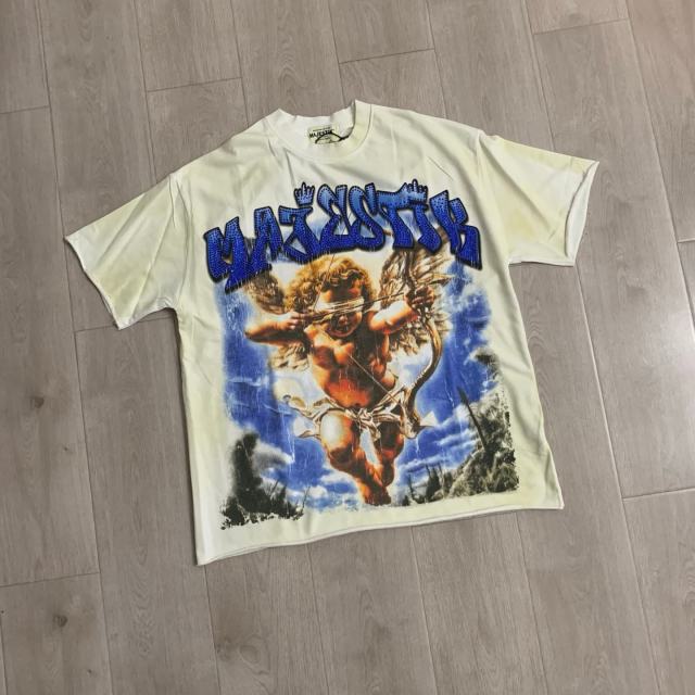 Blindfolded Cupid Archer Rhinestone Print Washed Tee 29064537