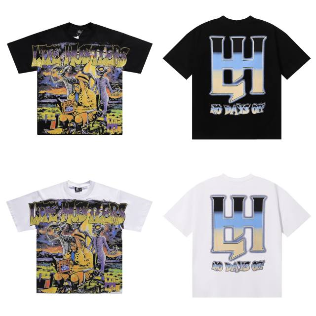 Alien Hunter Tracking Rhinestone Print Tee 2 colors 29082348