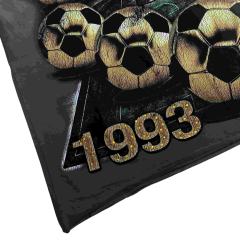 Football Distressed Rhinestone Print Washed Tee 28930932