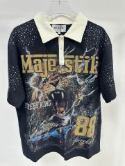 Lion Racing No.88 Rhinestone Print Washed Polo Tee 29065108