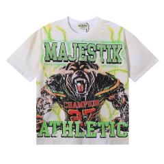 Roaring Hound No.00 Rhinestone Print Washed Tee 29060774