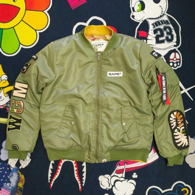 4 Colors Bape Reversible ABC Camo Padded Cotton Jacket