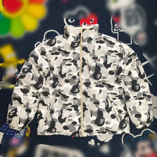 4 Colors Bape Reversible ABC Camo Padded Cotton Jacket
