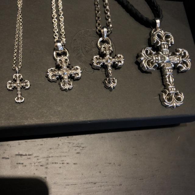 CH Flame Floral Cross Multi-Size Series Necklace