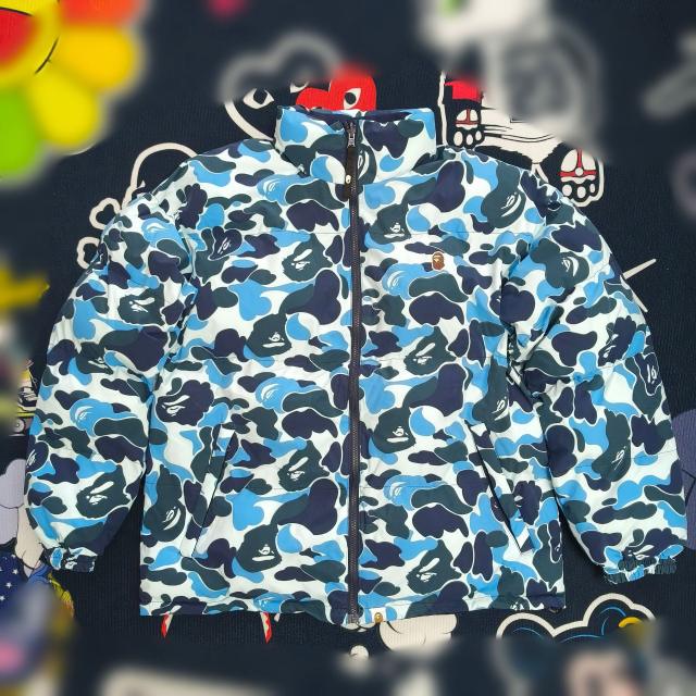 4 Colors Bape Reversible ABC Camo Padded Cotton Jacket