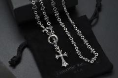 CH Adjustable Floral Cross Pull Toggle Y-Drop Necklace