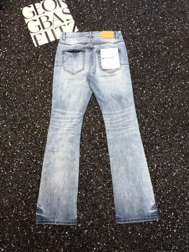 Light Wash Cross Rhinestone Flare Bootcut Jeans