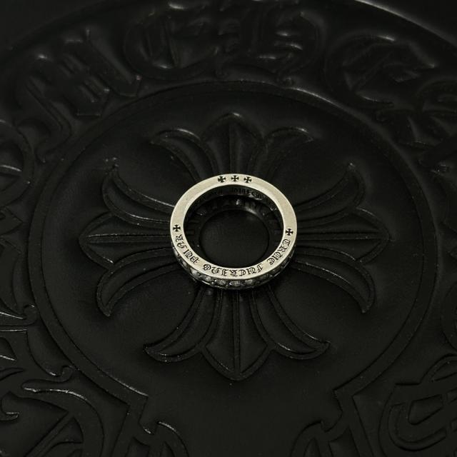 CH Silver Clear Crystal Full Eternity Band Ring