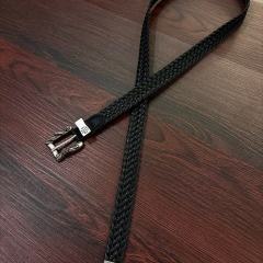 [Special Offer] ERD Braided Leather Rose Cross Buckle Belt 110cm
