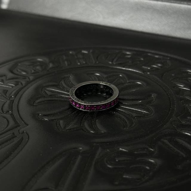 CH Black Pink Ruby Full Eternity Band Ring