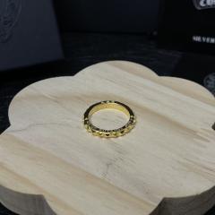 CH Gold Mini Spike Cross Thin Stack Ring