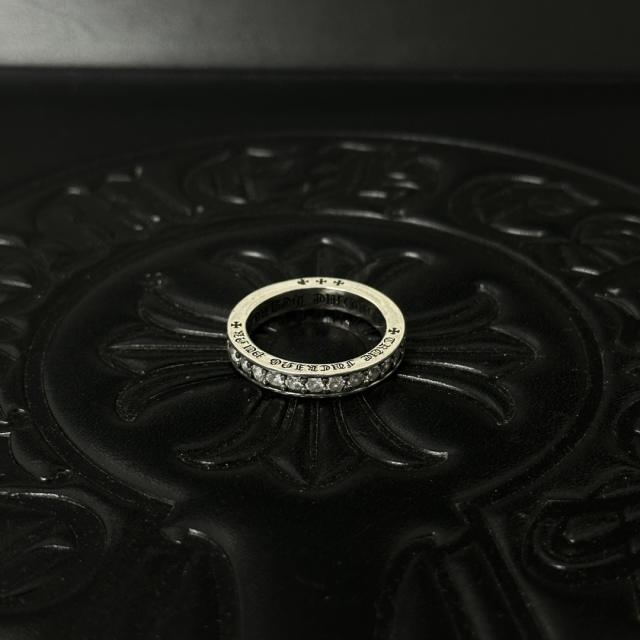 CH Silver Clear Crystal Full Eternity Band Ring