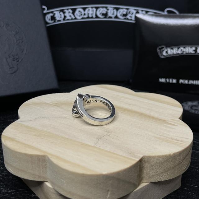 CH Silver Tailed Cross Open Ring