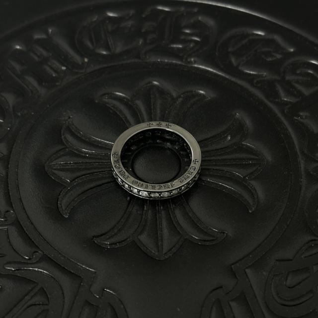 CH Black Clear Crystal Full Eternity Band Ring