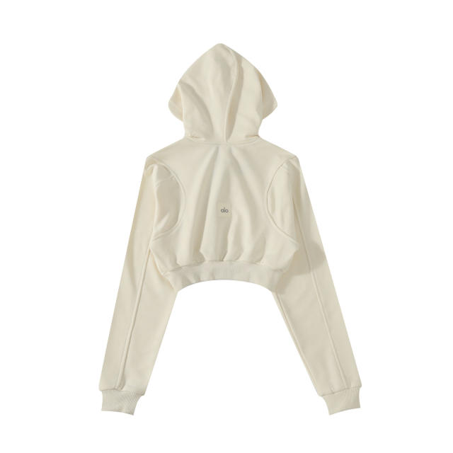 Loose Sports Cropped Zip-Up Hoodie 3 colors 29115034