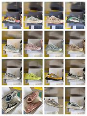 1:1 quality version B30 Leather and mesh fabric patchwork reflective sneakers 34 colors