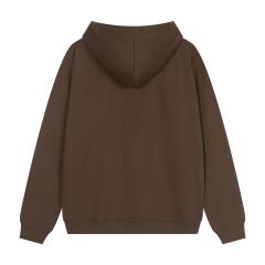 Metal Logo On Chest Solid Color Hoodie 5 colors 29115035