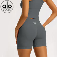 Logo On Back Waist Lifting Butt Fitness Yoga Shorts 4 colors 29202626