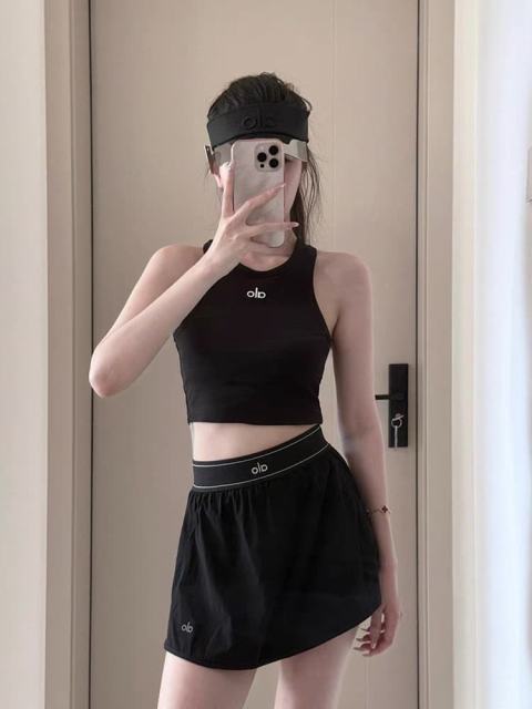 High Waist Inverted A-Line Yoga Anti-Chafing Skort 4 colors 29201415