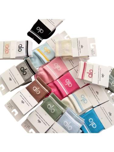 Pilates Yoga Mesh Sweat-Wicking Breathable Mid-Calf & Knee High Socks 28 colors 29201428