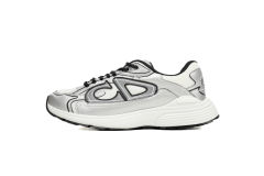 D White Mesh Silver-Tone Metallic Calfskin 3SN279ZYG-H869