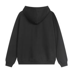 Metal Logo On Chest Solid Color Hoodie 5 colors 29115035