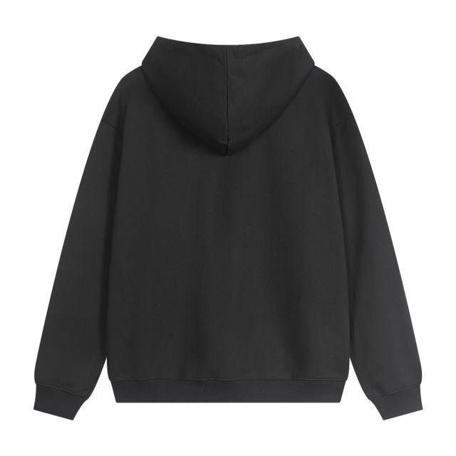 Metal Logo On Chest Solid Color Hoodie 5 colors 29115035