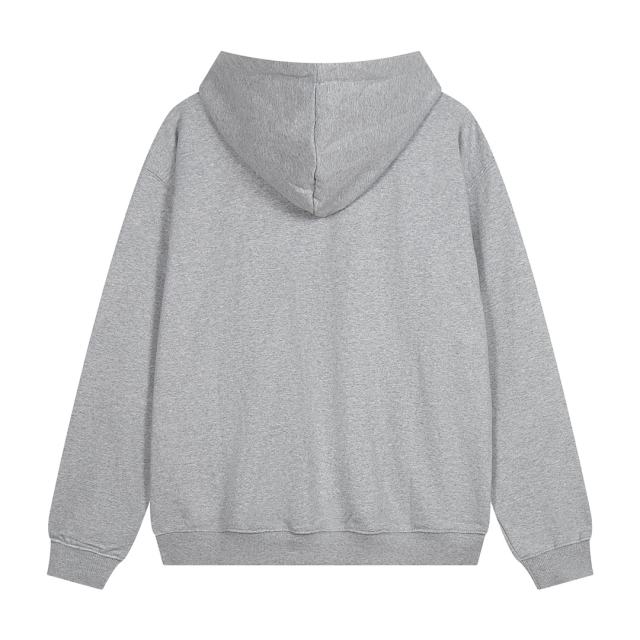 Metal Logo On Chest Solid Color Hoodie 5 colors 29115035