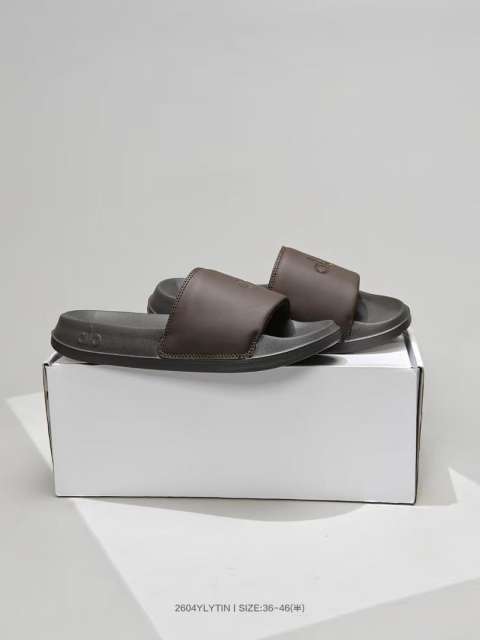 [plus-size shoes]Embossed Logo Post-Sport Recovery Slides 9 colors 29119236