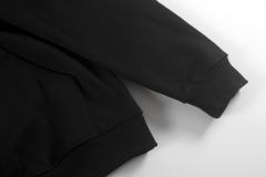 Metal Logo On Chest Solid Color Hoodie 5 colors 29115035