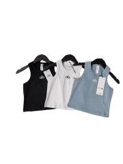 Summer Sports Cropped Ribbed Sleeveless Tank Top 3 colors 29201420