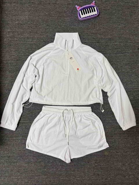 American Style Waist Cutout Design Zip Cropped Sports Set 6 colors 29201427