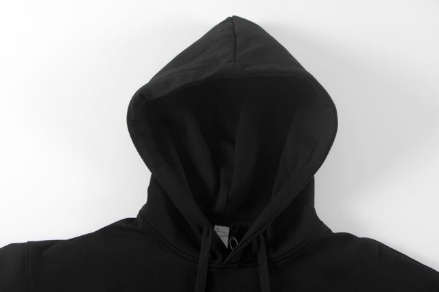 Metal Logo On Chest Solid Color Hoodie 5 colors 29115035