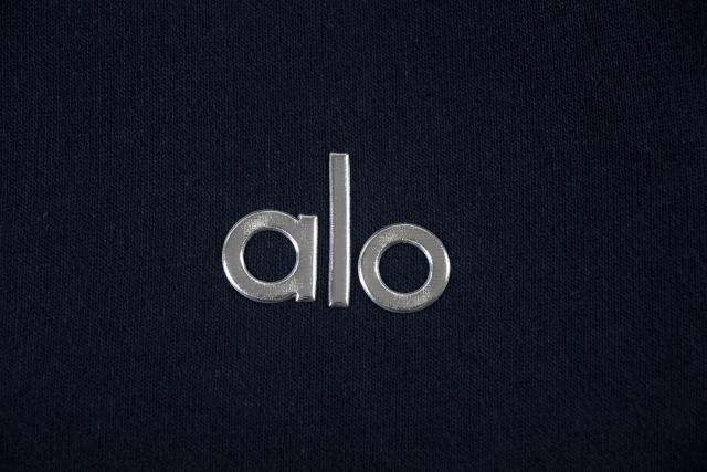 Metal Logo On Chest Solid Color Hoodie 5 colors 29115035