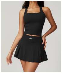 Tank Top A-Line One-Piece Tennis Skort Yoga Set 5 colors 29201418