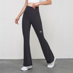 Workout High Waist Butt Lifting Naked Feel Fitted Yoga Flared Pants 10 colors 29201424